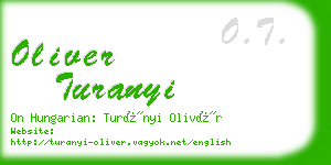 oliver turanyi business card